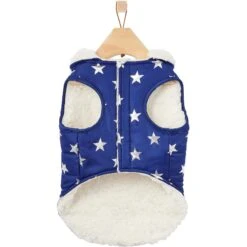 Frisco Mediumweight Metallic Star Print Insulated Dog & Cat Parka, Navy 11 Frisco Mediumweight Metallic Star Print Insulated Dog & Cat Parka, Navy -Frisco Shop 268413 PT5. AC SS1800 V1628821999