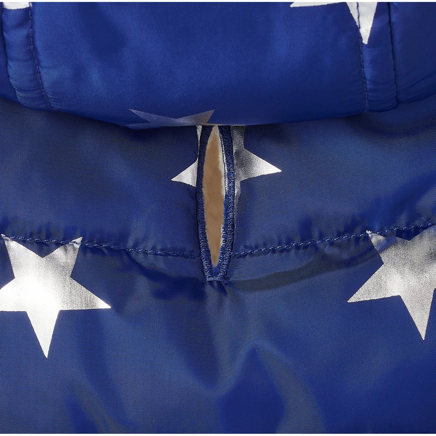 Frisco Mediumweight Metallic Star Print Insulated Dog & Cat Parka, Navy 6 Frisco Mediumweight Metallic Star Print Insulated Dog & Cat Parka, Navy - Image 6