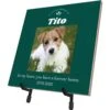 Frisco Personalized "Forever Home" Memorial Ceramic Photo Tile With Stand, 8" X 10"