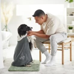 Frisco Embroidered Pawprint Microfiber Dog Bath Cape Towel 11 Frisco Embroidered Pawprint Microfiber Dog Bath Cape Towel -Frisco Shop 269038 PT5. AC SS1800 V1624552976
