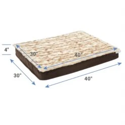 Frisco Faux Fur Orthopedic Pillowtop Dog Bed W/Removable Cover -Frisco Shop 270882 PT1. AC SS1800 V1626359487