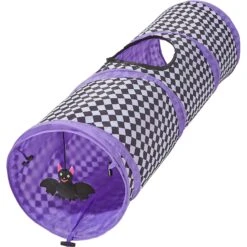 Frisco Halloween Checkered Foldable Play Tunnel Cat Toy With Catnip -Frisco Shop 271304 PT2. AC SS1800 V1690571954