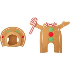 Frisco Front Walking Gingerbread Dog & Cat Costume -Frisco Shop 276156 PT4. AC SS1800 V1631569278