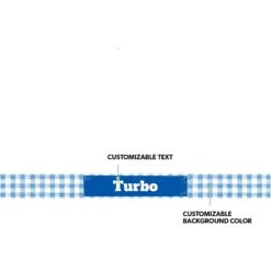 Frisco Personalized Gingham Plaid Dog Bowl -Frisco Shop 278926 PT1. AC SS1800 V1629146207