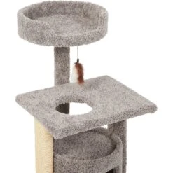 Frisco 37-in Real Carpet Cat Tree With Condo, Grey 6 Frisco 37-in Real Carpet Cat Tree With Condo, Grey -Frisco Shop 282755 PT3. AC SS1800 V1621949298