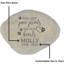 Frisco "Paws On Our Hearts" Personalized Dog & Cat Memorial Garden Stone -Frisco Shop 287035 PT3. AC SS1800 V1645642903
