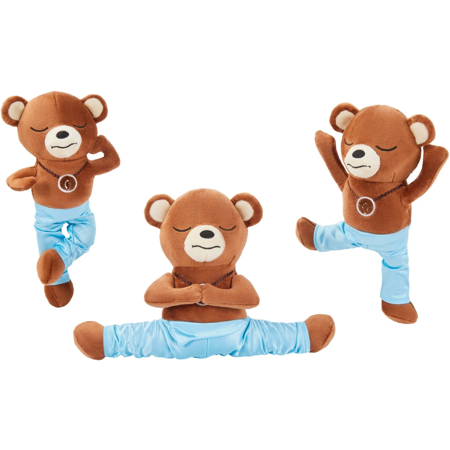 Frisco New Year, New Me Namaste Bear Plush Squeaky Dog Toy 1 Frisco New Year, New Me Namaste Bear Plush Squeaky Dog Toy