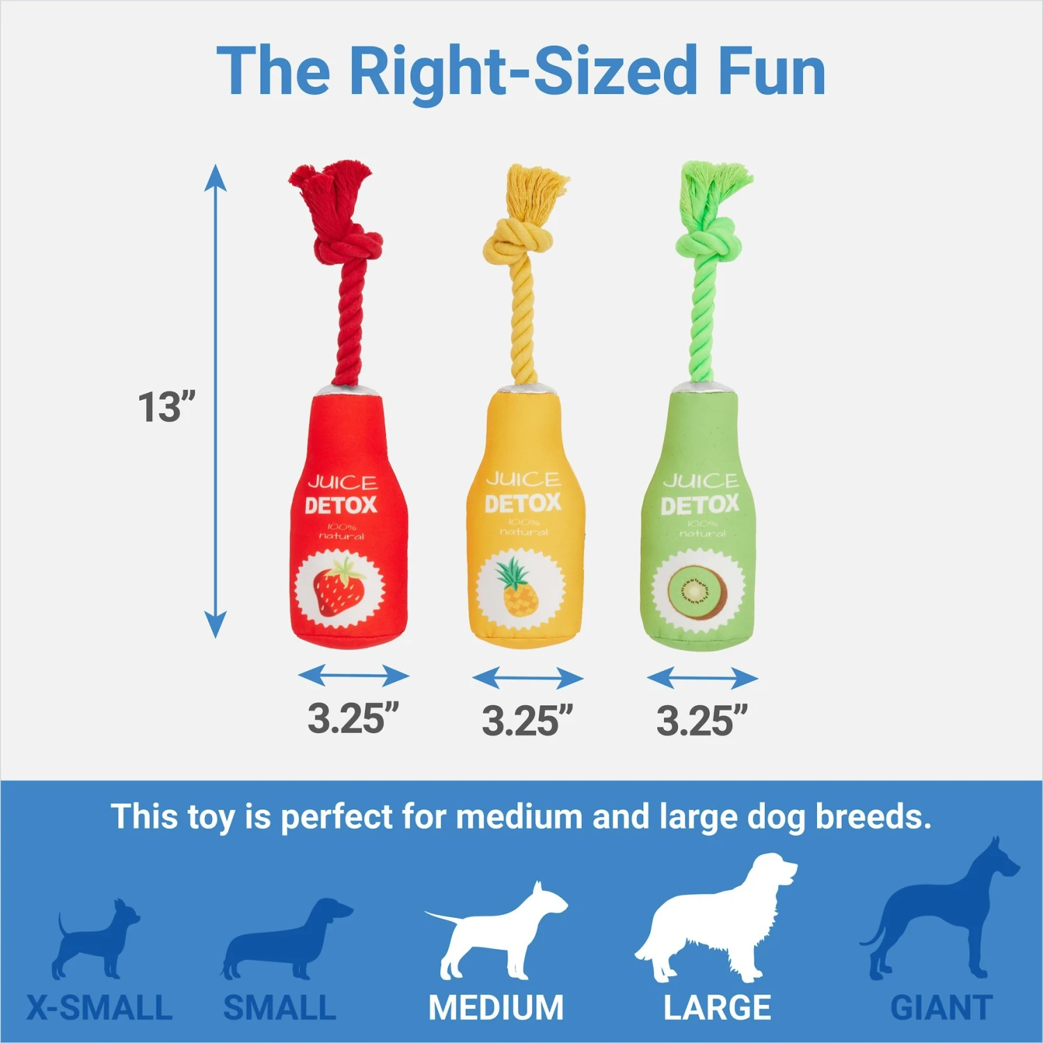 Frisco New Year, New Me Juice Cleanse Plush Squeaky Dog Toy 2 Frisco New Year, New Me Juice Cleanse Plush Squeaky Dog Toy - Image 2