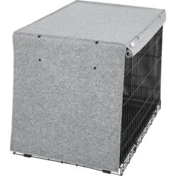 Frisco Faux Linen Dog Crate Cover -Frisco Shop 289630 PT3. AC SS1800 V1644248867