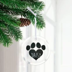 Frisco Paw Glass Personalized Ornament -Frisco Shop 295083 PT2. AC SS1800 V1630332385