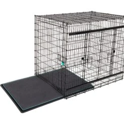 Frisco Heavy Duty Enhanced Lock Sliding Double Door Fold & Carry Wire Dog Crate & Mat Kit, 54 Inch -Frisco Shop 297463 PT4. AC SS1800 V1633115460