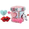 Frisco Valentine Kissing Booth Hide & Seek Puzzle Plush Squeaky Dog Toy