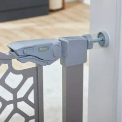 Frisco Metal Geometric Pattern Extra Tall Auto-close Dog Gate -Frisco Shop 299514 PT5. AC SS1800 V1627306936