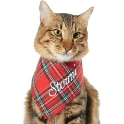 Frisco Tartan Plaid Embroidered Personalized Dog & Cat Bandana -Frisco Shop 301157 PT7. AC SS1800 V1628535770