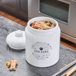 Frisco Ceramic Paw Personalized Treat Jar, 13 Cup, 104oz 8 Frisco Ceramic Paw Personalized Treat Jar, 13 Cup, 104oz -Frisco Shop 301183 PT2. AC SS1800 V1630561600