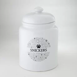 Frisco Ceramic Paw Personalized Treat Jar, 13 Cup, 104oz 10 Frisco Ceramic Paw Personalized Treat Jar, 13 Cup, 104oz -Frisco Shop 301183 PT4. AC SS1800 V1630554432