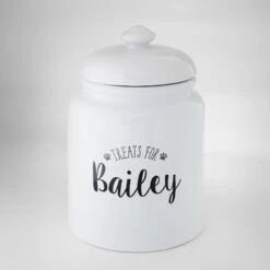 Frisco Ceramic "Treats For" Personalized Treat Jar, 13 Cup, 104oz -Frisco Shop 301185 PT3. AC SS1800 V1630731988