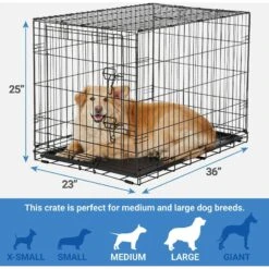 Frisco Fold & Carry Single Door Collapsible Wire Dog Crate & Frisco Premium Extra Large Printed Dog Training & Potty Pads -Frisco Shop 303438 PT2. AC SS1800 V1623073652