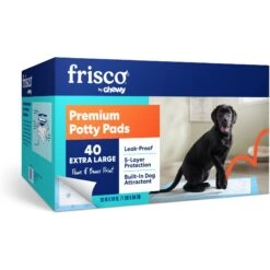 Frisco Fold & Carry Single Door Collapsible Wire Dog Crate & Frisco Premium Extra Large Printed Dog Training & Potty Pads -Frisco Shop 303438 PT5. AC SS1800 V1681229070
