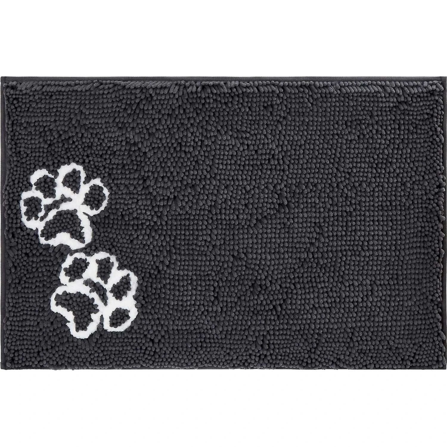 Frisco Microfiber Chenille Shammy Towel & Frisco Microfiber Chenille Paw Print Dog & Cat Mat, Dark Gray 6 Frisco Microfiber Chenille Shammy Towel & Frisco Microfiber Chenille Paw Print Dog & Cat Mat, Dark Gray - Image 6