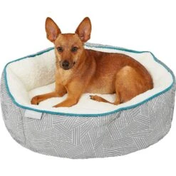 Frisco Sherpa Dog & Cat Blanket & Frisco Sherpa Hexagon Bolster Cat & Dog Bed -Frisco Shop 303598 PT4. AC SS1800 V1623089541