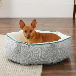 Frisco Sherpa Dog & Cat Blanket & Frisco Sherpa Hexagon Bolster Cat & Dog Bed -Frisco Shop 303598 PT7. AC SS1800 V1623071862
