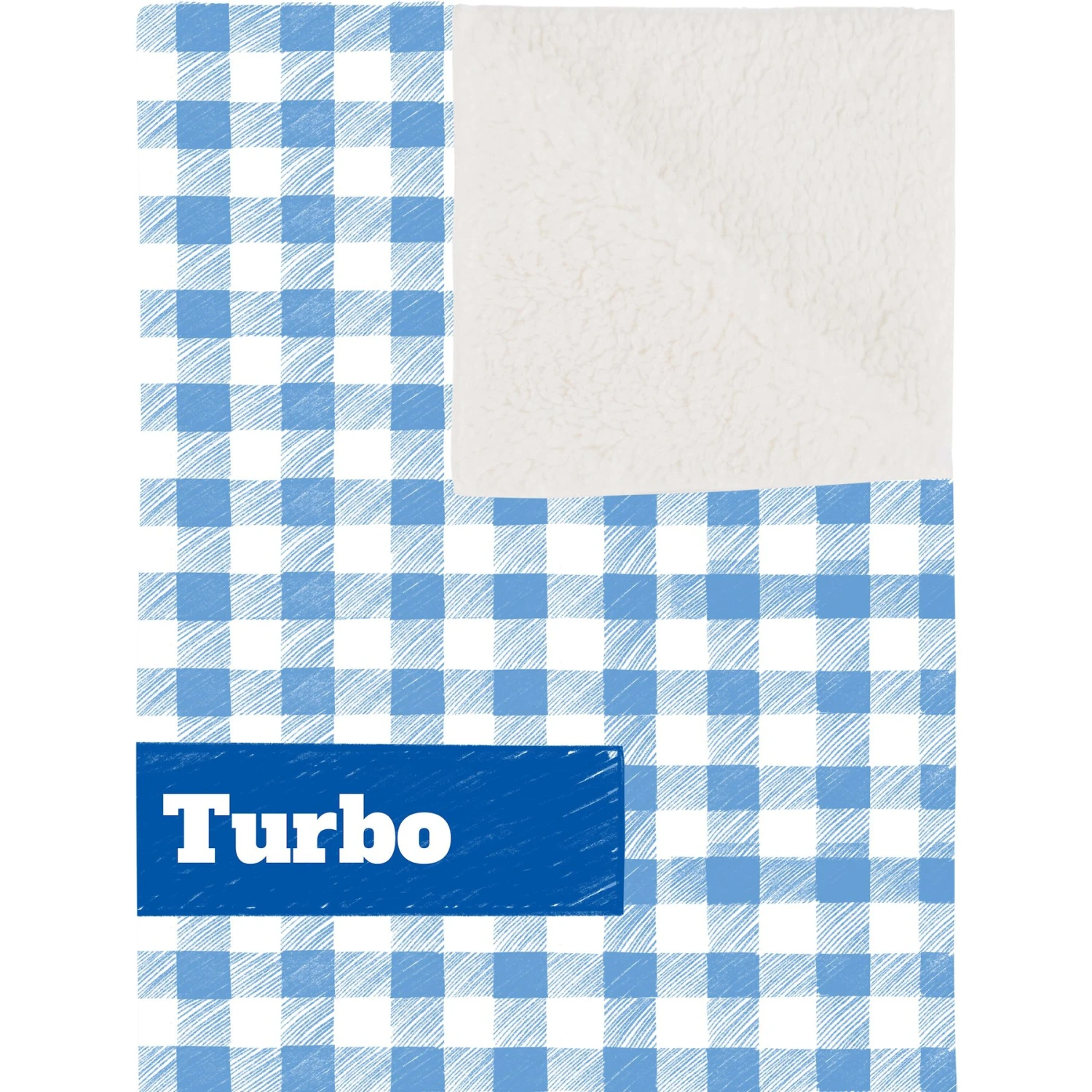 Frisco Personalized Gingham Plaid Sherpa Cat & Dog Blanket, 30" X 40" 3 Frisco Personalized Gingham Plaid Sherpa Cat & Dog Blanket, 30" X 40" - Image 3