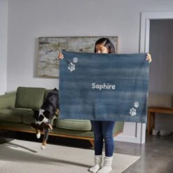 Frisco Personalized Heathered Soft Fleece Cat & Dog Blanket, 30" X 40" -Frisco Shop 304005 PT5. AC SS1800 V1637610224