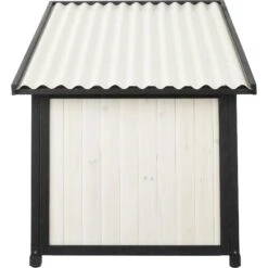 Frisco Modern Wooden Outdoor Dog House, White -Frisco Shop 304038 PT2. AC SS1800 V1641481378