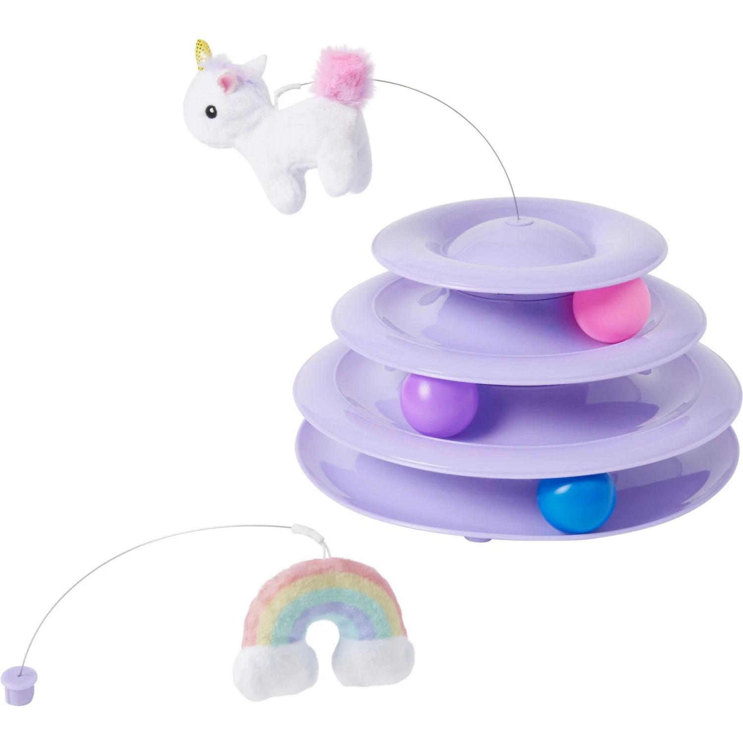 Frisco Unicorn & Rainbow Cat Tracks Cat Toy With Catnip 1 Frisco Unicorn & Rainbow Cat Tracks Cat Toy With Catnip