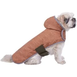 Frisco Lightweight Olive Reversible Packable Dog Raincoat -Frisco Shop 315116 PT2. AC SS1800 V1646436123