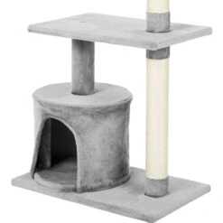 Frisco 61-in Faux Fur Cat Tree & Condo & Frisco 38-in Cat Tree With Condo, Top Perch & Toy -Frisco Shop 318964 PT7. AC SS1800 V1630364512