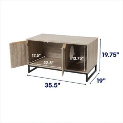 Frisco Walkway Entrance Two Door Bench Cat Litter Box Cover -Frisco Shop 322631 PT1. AC SS1800 V1679083837