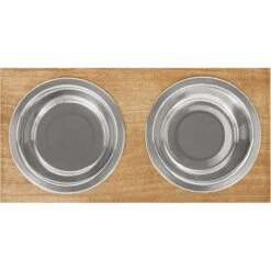 Frisco Premium Wood Elevated Stainless Steel Double Diner Dog & Cat Bowl 7 Frisco Premium Wood Elevated Stainless Steel Double Diner Dog & Cat Bowl -Frisco Shop 331490 PT4. AC SS1800 V1657656892