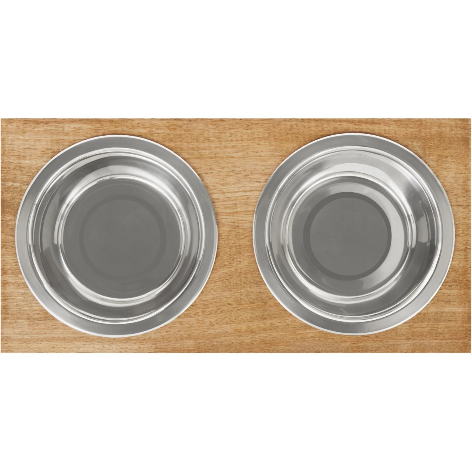 Frisco Premium Wood Elevated Stainless Steel Double Diner Dog & Cat Bowl 4 Frisco Premium Wood Elevated Stainless Steel Double Diner Dog & Cat Bowl - Image 4