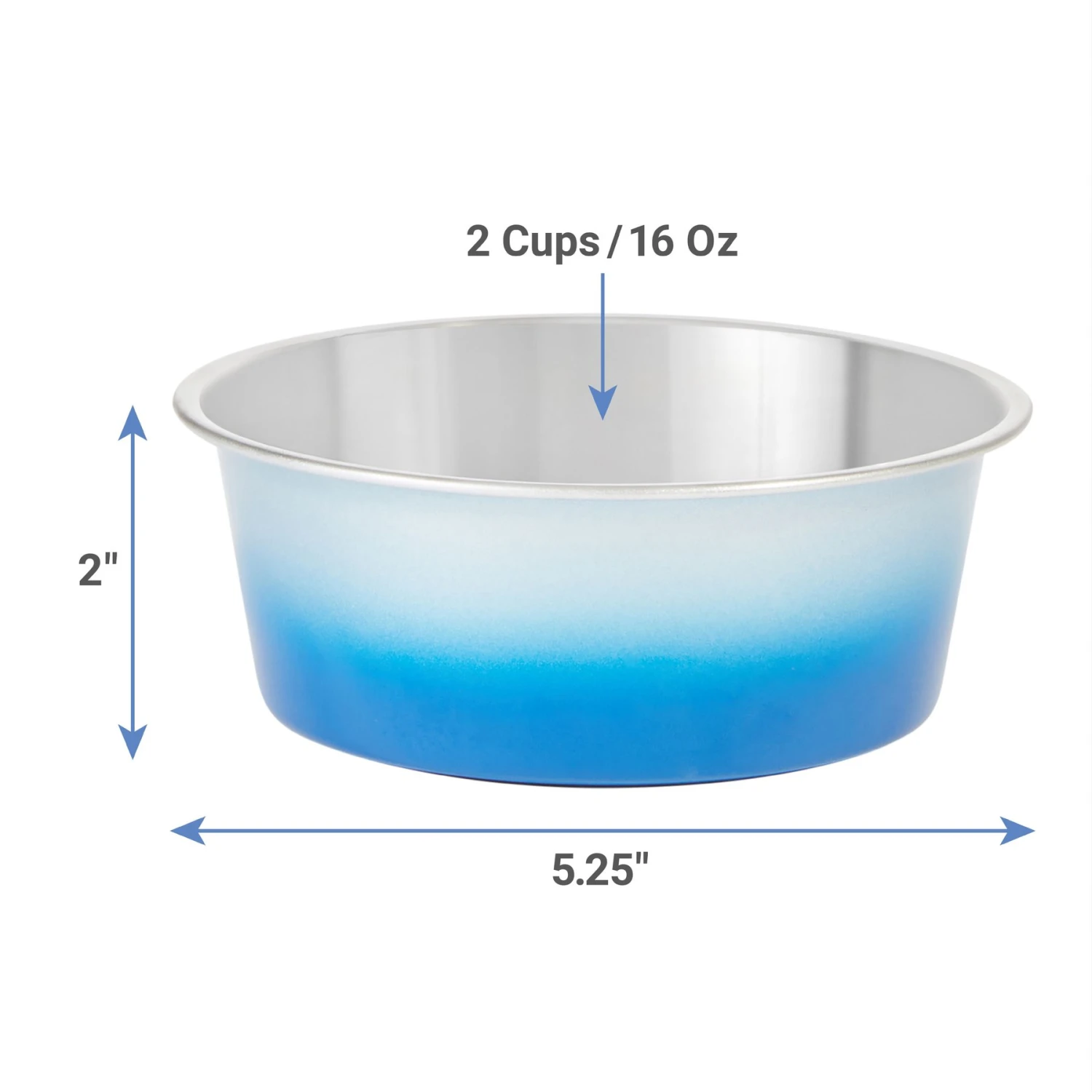 Frisco Ombre Design Stainless Steel Dog & Cat Bowl 2 Frisco Ombre Design Stainless Steel Dog & Cat Bowl - Image 2