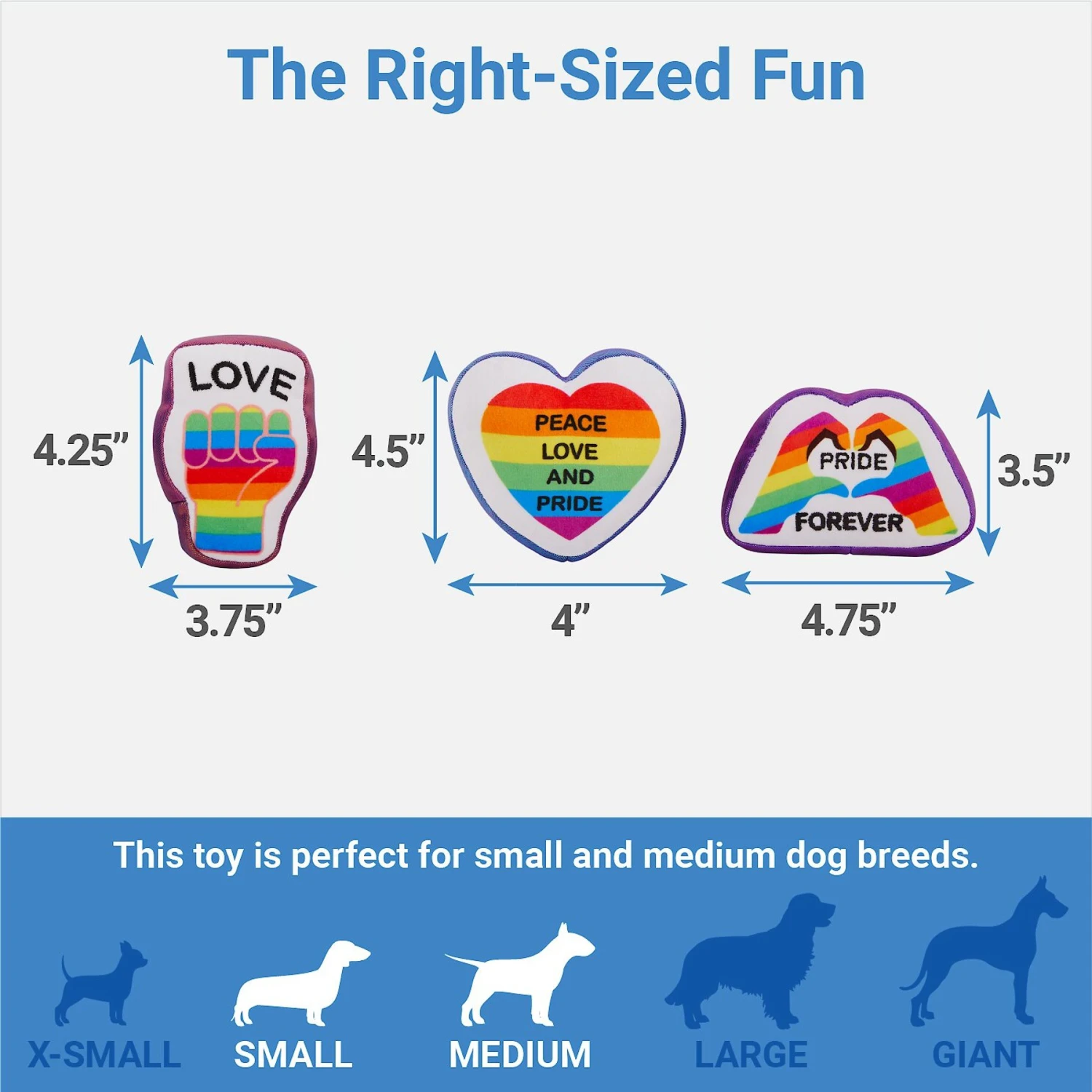 Frisco Pride Rainbow Hide & Seek Puzzle Plush Squeaky Dog Toy 3 Frisco Pride Rainbow Hide & Seek Puzzle Plush Squeaky Dog Toy - Image 3