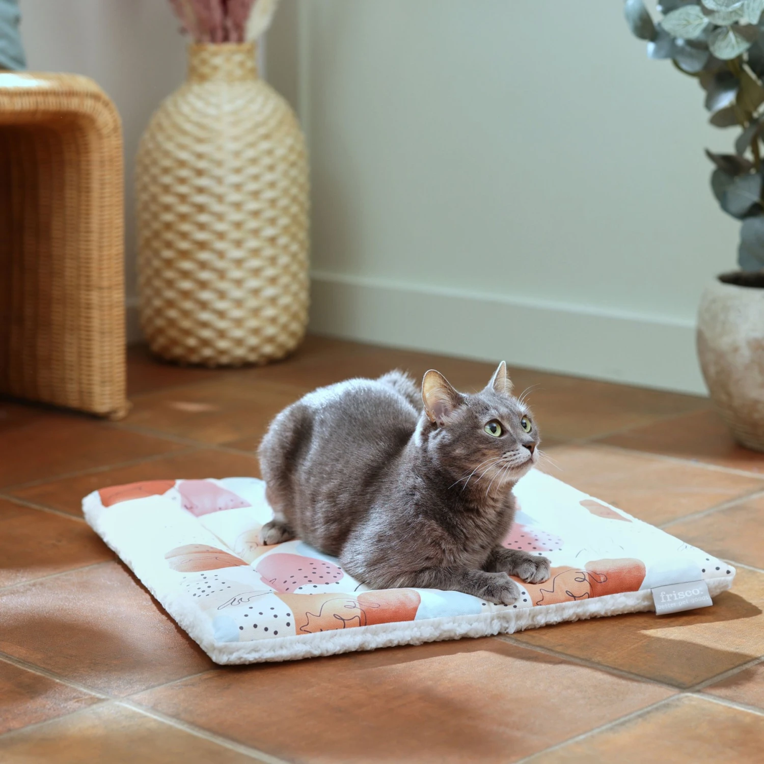 Frisco Reversible Square Cat Pad, Calico Cat 1 Frisco Reversible Square Cat Pad, Calico Cat