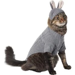 Frisco Bunny Hooded Dog & Cat Sweater
