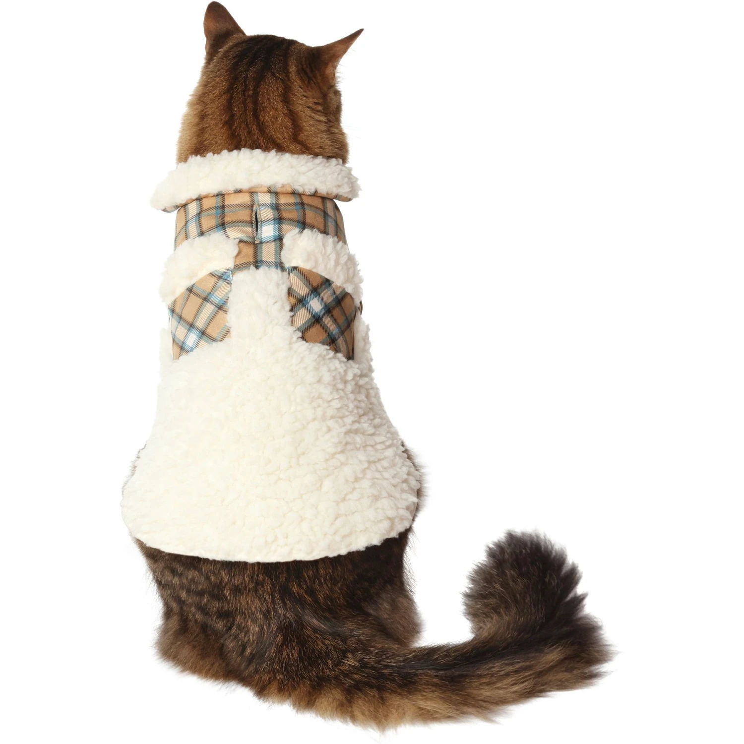 Frisco Lightweight Plaid Pocket Dog & Cat Coat 1 Frisco Lightweight Plaid Pocket Dog & Cat Coat