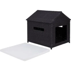 Frisco Outdoor Wicker Dog House & Bed -Frisco Shop 356073 PT2. AC SS1800 V1651003001