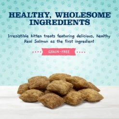 Blue Buffalo Baby Blue Savory Salmon Kitten Treats, 2-oz Bag & Frisco Bird With Feathers Teaser Wand Cat Toy With Catnip -Frisco Shop 501918 PT3. AC SS1800 V1648513296