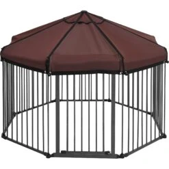 Frisco Outdoor Galvanized Steel 8-Panel Configurable Gate And Playpen With Oxford Roof 12 Frisco Outdoor Galvanized Steel 8-Panel Configurable Gate And Playpen With Oxford Roof -Frisco Shop 507086 PT3. AC SS1800 V1666021842