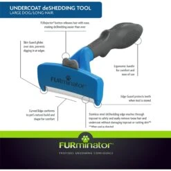 FURminator Long Hair Dog Deshedding Tool & Frisco Shed Reducing Waterless Grooming Wipes For Dogs & Cats, 50 Count -Frisco Shop 575134 PT4. AC SS1800 V1657660396