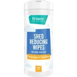 FURminator Long Hair Dog Deshedding Tool & Frisco Shed Reducing Waterless Grooming Wipes For Dogs & Cats, 50 Count -Frisco Shop 575134 PT5. AC SS1800 V1657660396