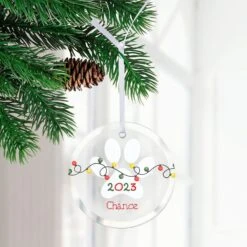 Frisco "Holiday Lights" Round Shaped Personalized Ornament -Frisco Shop 582638 PT2. AC SS1800 V1697131930