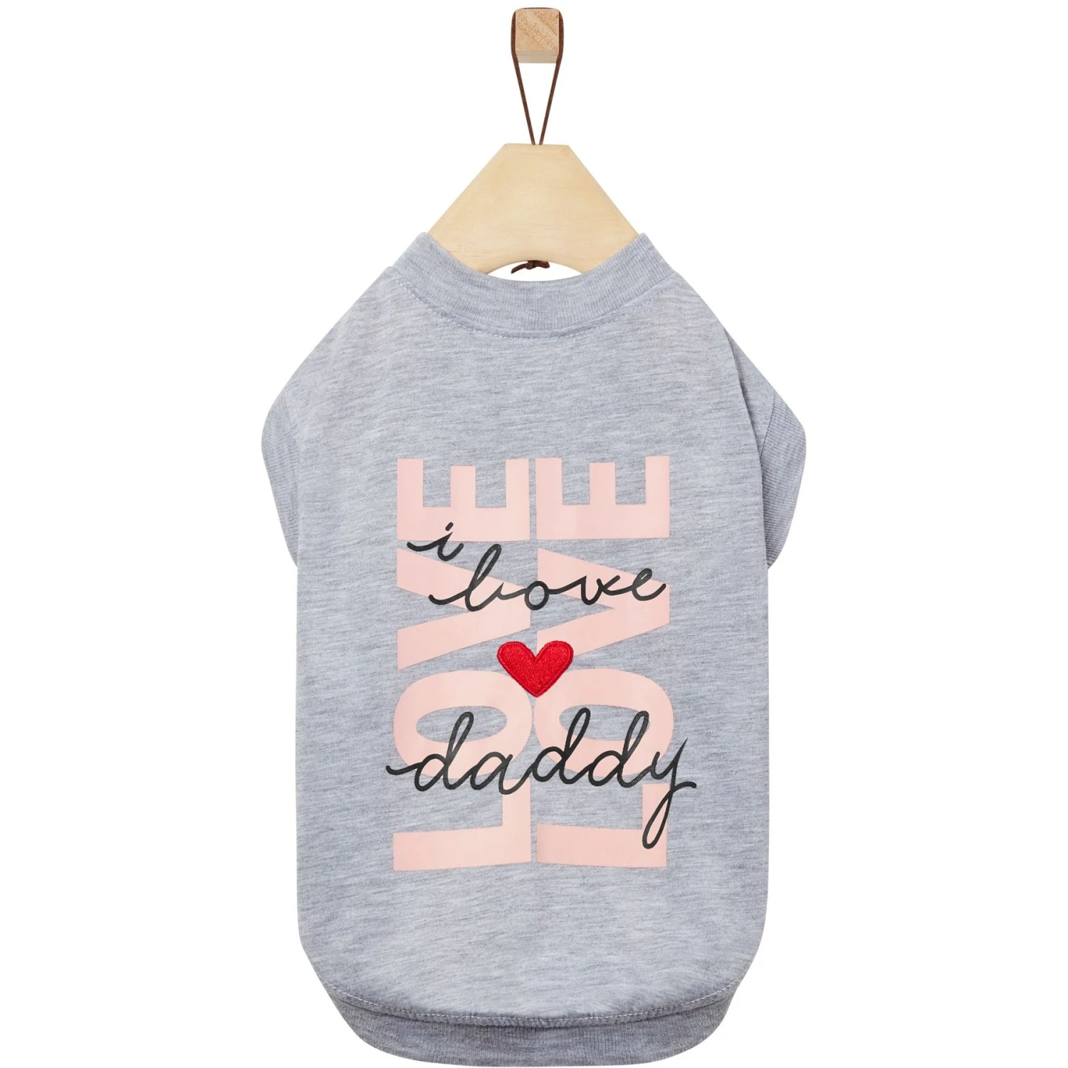 Frisco I Love Daddy Heart Dog & Cat T-Shirt 1 Frisco I Love Daddy Heart Dog & Cat T-Shirt