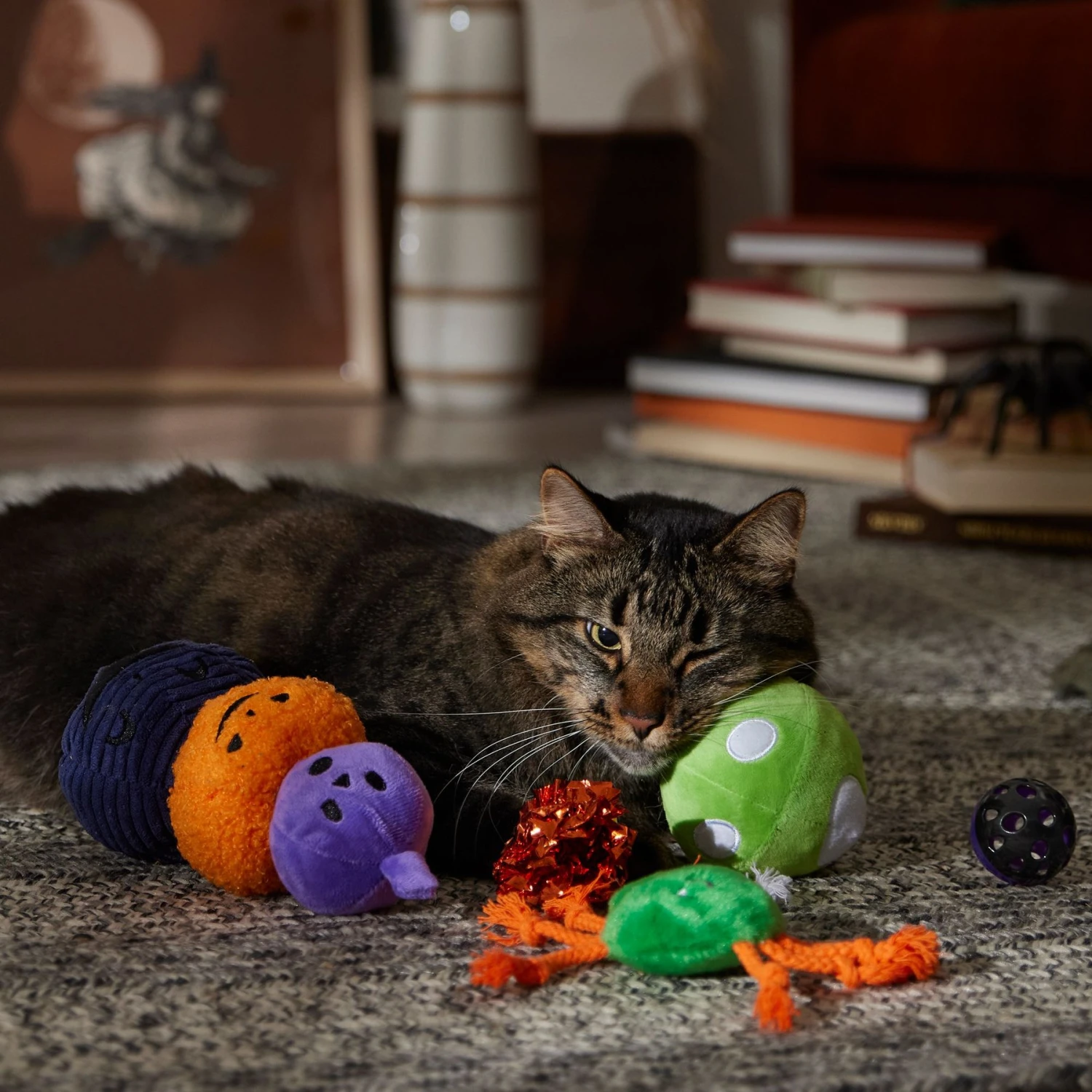 Frisco Halloween Mystical Variety Pack Plush & Balls Cat Toy With Catnip 3 Frisco Halloween Mystical Variety Pack Plush & Balls Cat Toy With Catnip - Image 3