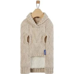 Frisco Sherpa Lined Chunky Cable Knit Dog & Cat Sweater -Frisco Shop 718518 PT4. AC SS1800 V1693234652