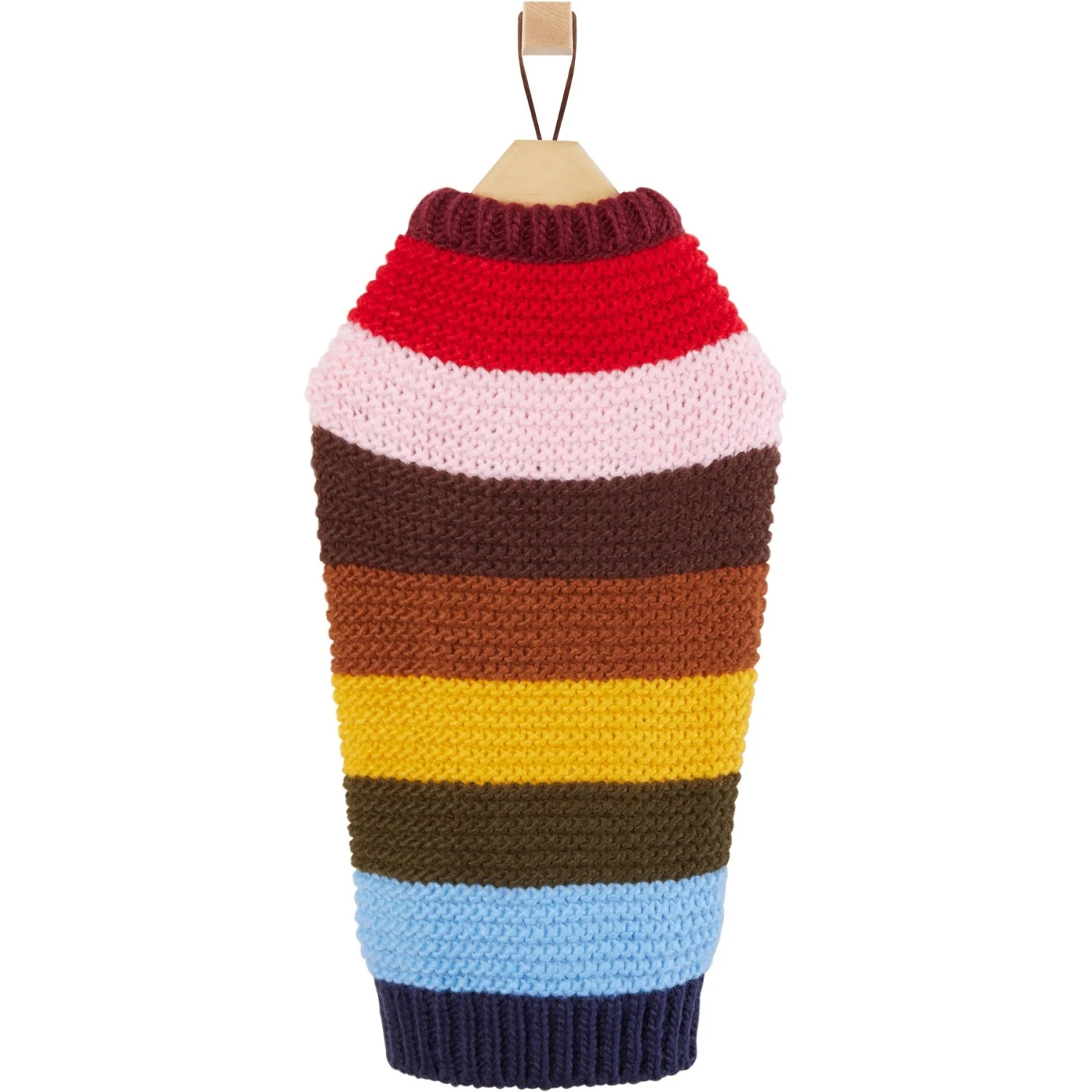 Frisco Chunky Knit Multi-Stripe Dog & Cat Sweater 4 Frisco Chunky Knit Multi-Stripe Dog & Cat Sweater - Image 4